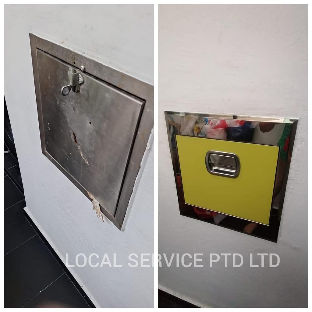 Supply And Replace New Rubbish Chute
