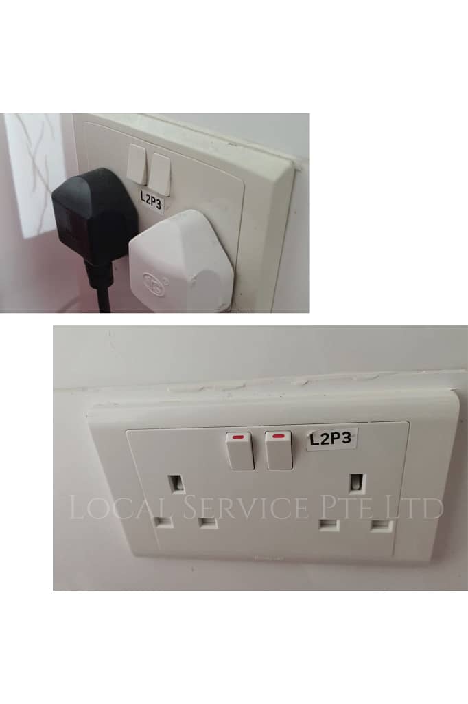 Supply And Replace 2x13A Power Socket Faceplate