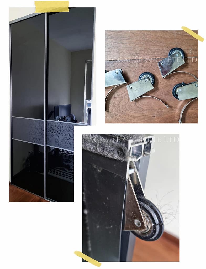 Supply And Replace Wardrobe Sliding Door Roller