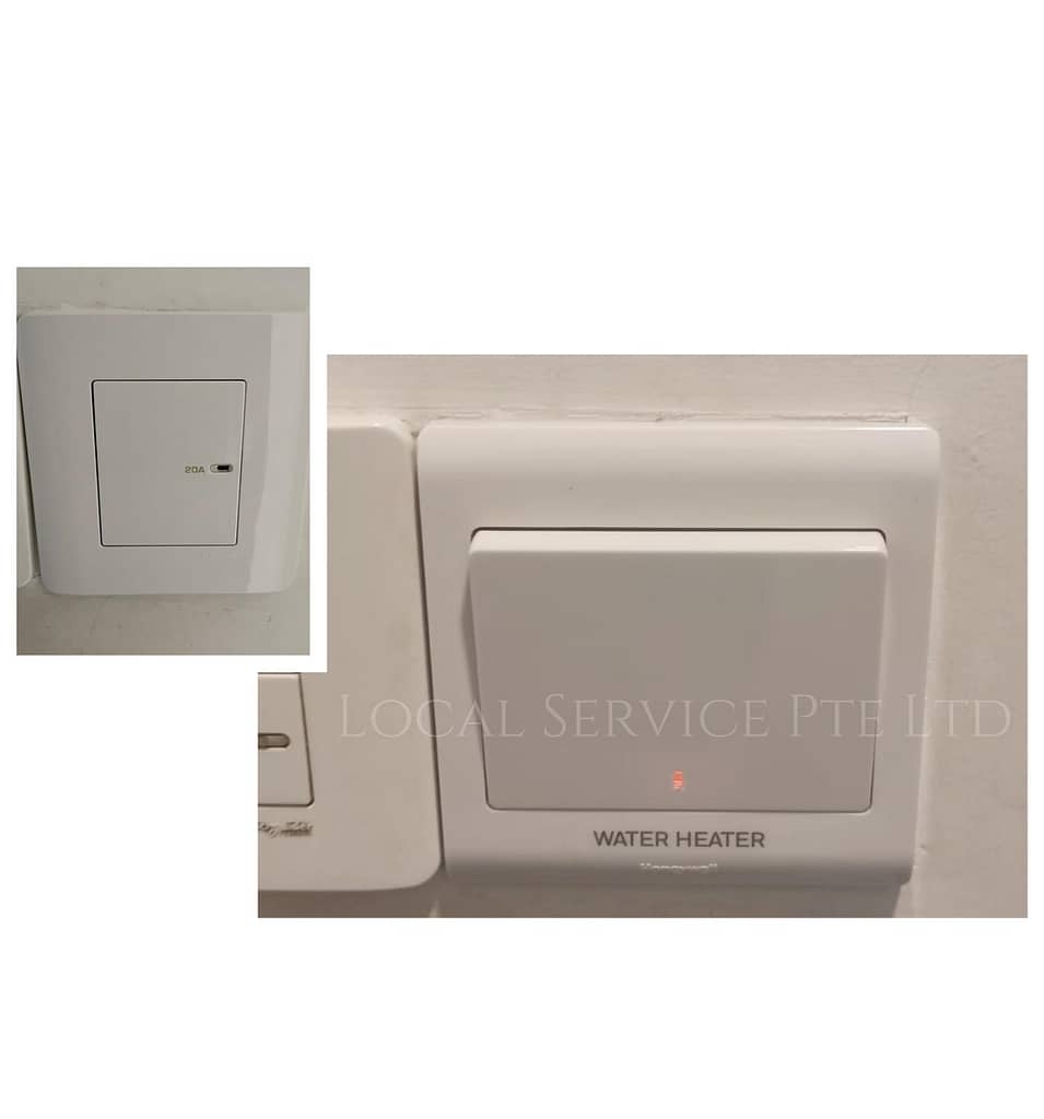 Supply And Replace 20A Water Heater Switch