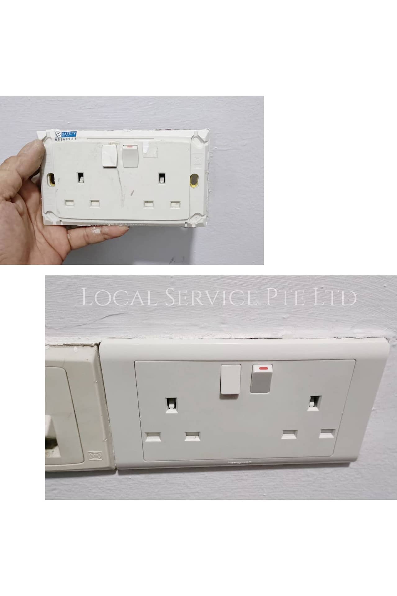 Supply And Replace 2x13A Power Socket
